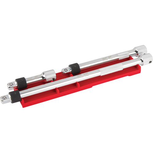 Jeu de rallonges verrouillables, Prise de 3/8", Fini Chrome, 3 M Par Equipment