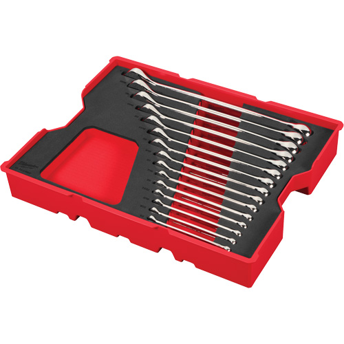 Jeu de cl&eacute;s SAE avec organisateur pour tiroirs PACKOUT, Combinaison, 15 morceaux, Imp&eacute;rial Par Equipment
