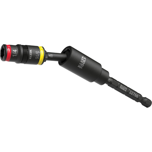 Douille r&eacute;versible &agrave; impact avec adaptateur pivotant, Hexagonale, Prise 1/4", 3 mr Par Equipment