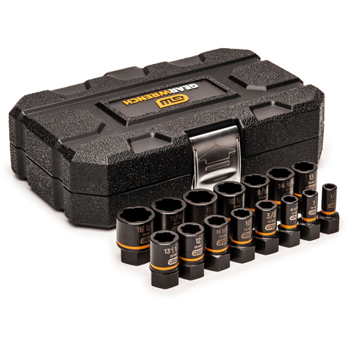 Jeu de douilles d'extraction Bolt Biter, 15 Mcx, Chocs, Prise de 1/4"/3/8" Par Equipment