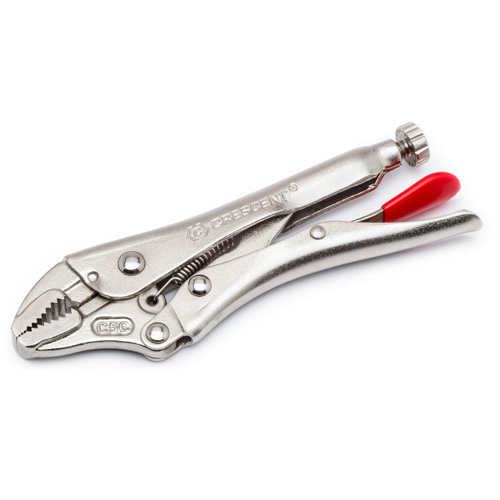 Locking Pliers with Wire Cutter, 7" Length, Curved Jaw Par Equipment