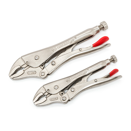 Curved Jaw Locking Pliers with Wire Cutter Set, 2 Pieces Par Equipment