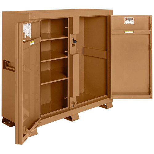 Armoire de chantier mod&egrave;le 111 avec cadenas, Acier, 47,5 pi³, Havane Par Equipment