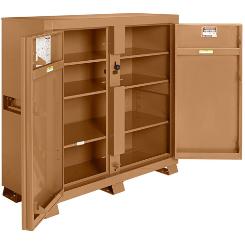 Armoire de chantier mod&egrave;le 109 avec cadenas, Acier, 47,5 pi³, Havane Par Equipment