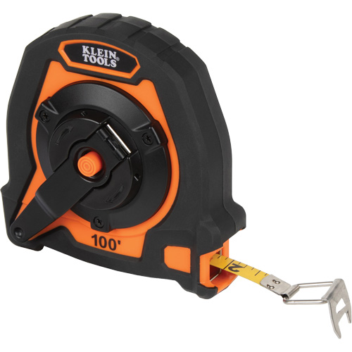 Closed Reel Long Tape Measure, 10 mm x 100', Imperial Graduations Par Equipment