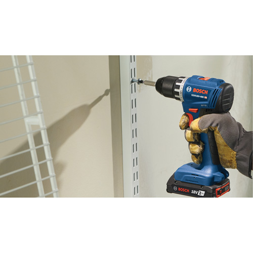 Trousse perceuse-visseuse compacte sans balais, Lithium-ion, 18 V, Mandrin 1/2", Couple 400 lb-po Par Equipment