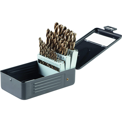 Gold Oxide Drill Bit Set, 29 Pieces, High Speed Steel Par Equipment