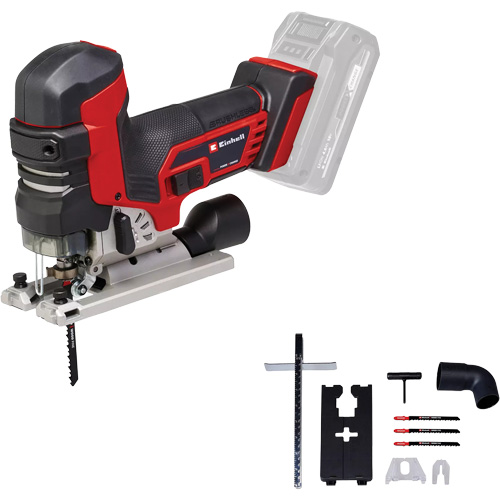 Professional Variable Speed Cordless Jigsaw with Barrel Grip (Tool Only), 18 V, Lithium-Ion, 0-3500 SPM, 1-1/32" Stroke Length Par Equipment