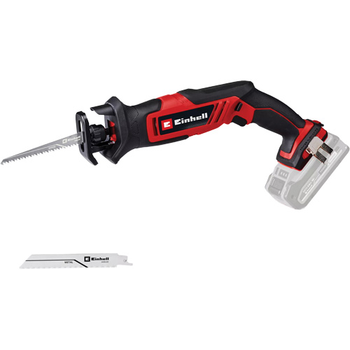 Scie alternative compacte &agrave; une main sans fil (outil seulement), 18 V, Lithium-ion Bloc-pile, 0-3000 coups/min Par Equipment