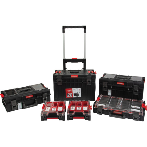 5-Piece Arx&reg; Rolling Toolbox Base Set, 25-1/5" x 19" x 54-3/5", Black Par Equipment