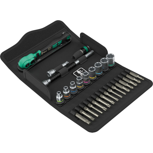 Jeu de cl&eacute; &agrave; cliquet SA 14 Zyklop Comfort avec levier dinversion, 28 Mcx, Prise de 1/4" Par Equipment