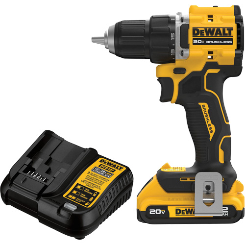 Ensemble visseuse-perceuse sans fil et sans balai ATOMIC COMPACT SERIES, Lithium-ion, 20 V, Mandrin 1/2" Par Equipment