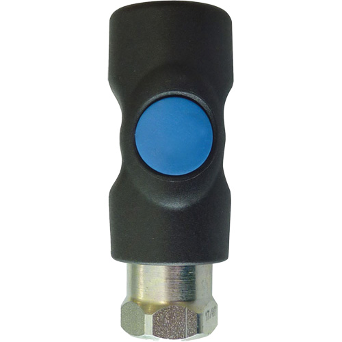 Raccord industriel rapide TOPQUIK S1, Composite en polyester/Acier inoxydable, 1/4", NPT femelle, 174 PSI Par Equipment