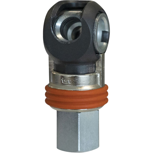 Raccord industriel rapide basculant TOPQUIK SC, Acier nickel&eacute;, 3/8", NPT femelle, 360 PSI Par Equipment
