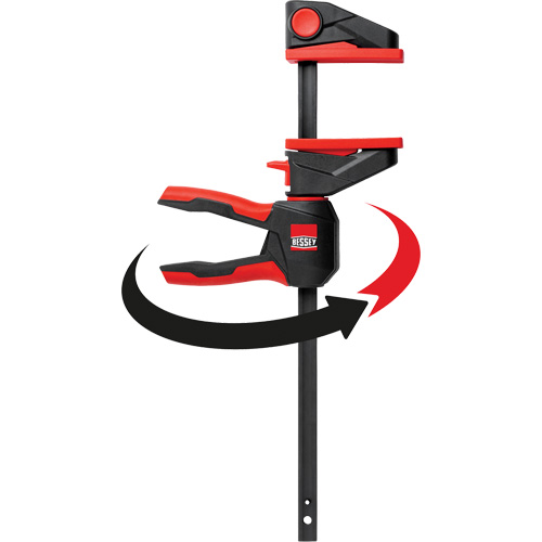 One-Hand Bar Trigger Clamps with 360° Rotating Handle, 4-1/2" (114.3 mm) Par Equipment