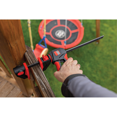 Ensemble de serre-joints &agrave; g&acirc;chette pour barres &agrave; une main avec poign&eacute;e rotative &agrave; 360°, 12" (304,8 mm) Par Equipment
