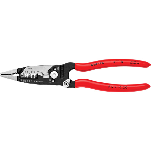 Pince &agrave; d&eacute;nuder forg&eacute;e, 8" lo, 10 - 20 AWG Par Equipment