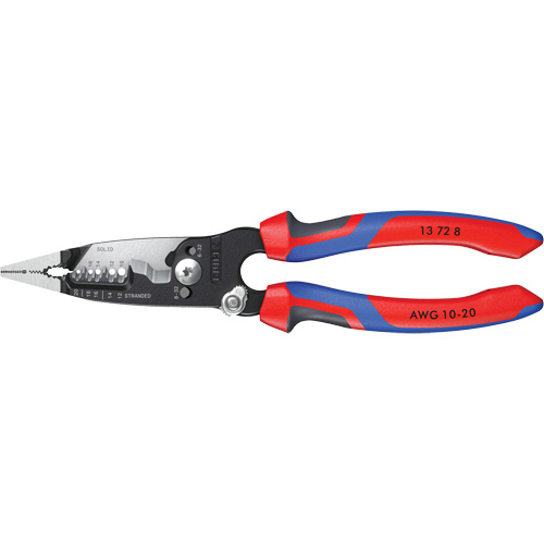 Pince &agrave; d&eacute;nuder forg&eacute;e avec poign&eacute;e KNIPEXTEND, 8" lo, 10 - 20 AWG Par Equipment