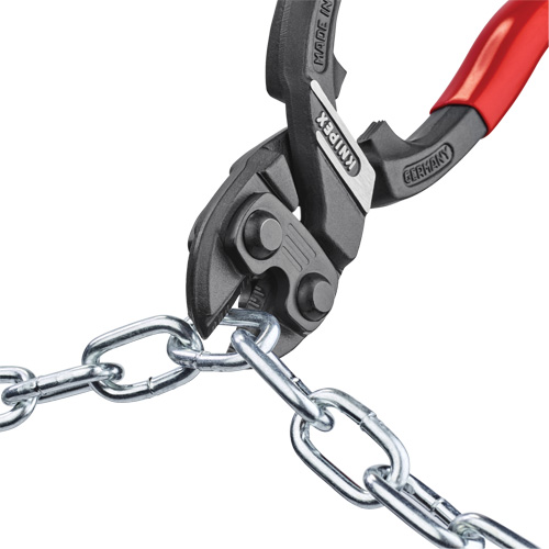 CoBolt&reg; High Leverage XL Compact Bolt Cutters with Notched Blade, 10" L, Center Cut Par Equipment