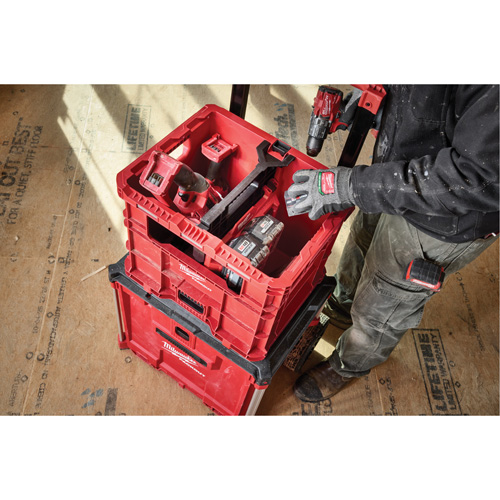 Caisse Packout, 15-3/4" x 18-5/8" x 15", Noir/Rouge Par Equipment