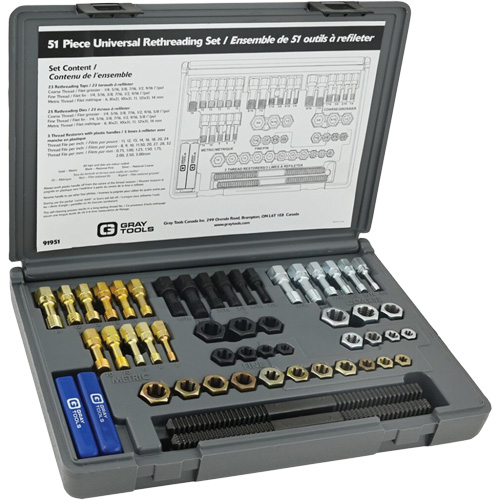 Jeu universel de refiletage, 51 Morcea Par Equipment