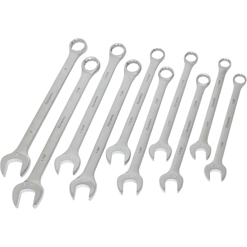 Contractor Series SAE Wrench Set, Combination, 10 Pieces, Imperial Par Equipment