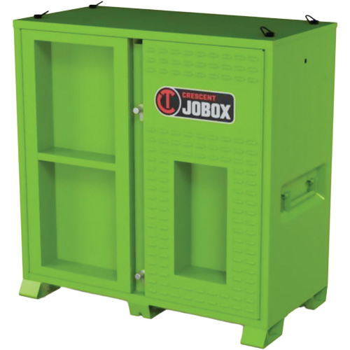 Armoire ventil&eacute;e pour le rangement d'&eacute;PI sur place, Acier, Vert lime haute visibilit&eacute; Par Equipment