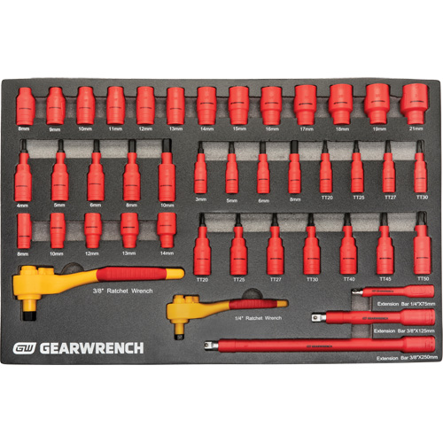 VDE Insulated Tool Set, 1000 V, 72 Pcs Par Equipment