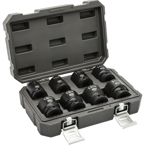 6-Point SAE Socket Set, 8 Pcs, Impact, 3/4" Drive Size Par Equipment