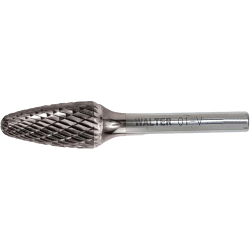 Fraise ogive en carbure, SA, 1/2" dia. Par Equipment