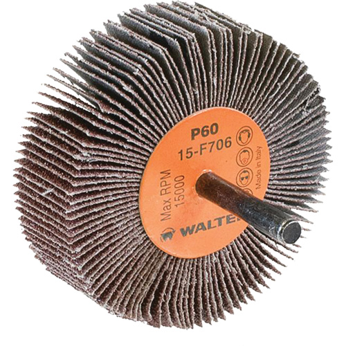 Flap Wheels-Coolcut Flap Wheels, Aluminum Oxide, 60 Grit, 3" x 1" x 1/4" Par Equipment