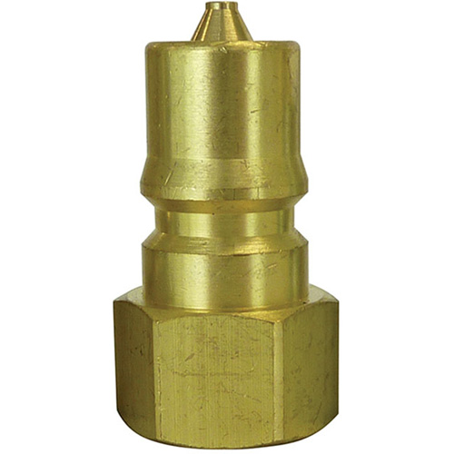 Hydraulic Quick Coupler Plug, 3/4" Dia., Brass Par Equipment