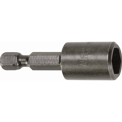 Tourne-&eacute;crou pour vis SAE de feuille m&eacute;tallique, Embout 5/16", Prise 1/4", 1-3/4" lo, Magn&eacute;tique Par Equipment