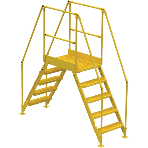 Crossover Ladder, 79 1/2" Overall Span, 50" H x 24" D, 24" Step Width Par Equipment