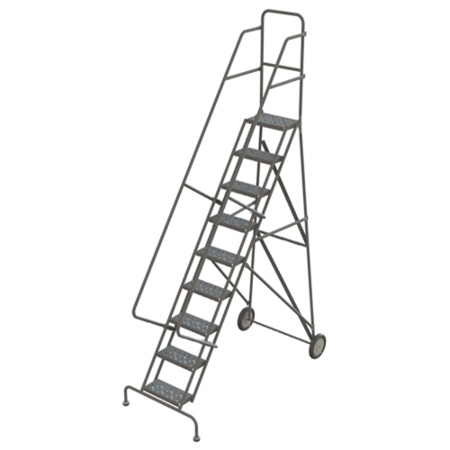 &eacute;chelles roulantes, 9 marches, Stri&eacute;, Hauteur 96" Par Equipment