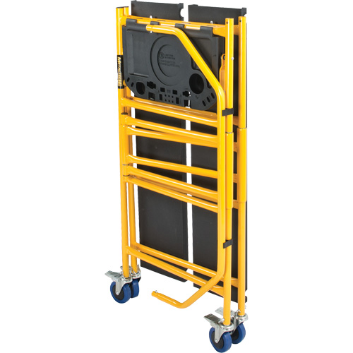 nsemble d'&eacute;chafaudage &agrave; montant de s&eacute;curit&eacute; & tablette pour outils de 4' Jobsite Series, Cadre Acier, 49-1/2" p x 57-3/4" h Par Equipment