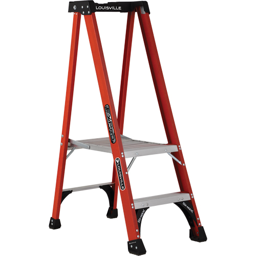 Industrial Extra Heavy-Duty Pro Platform Stepladders (FXP1800 Series), 2', 375 lbs. Cap. Par Equipment