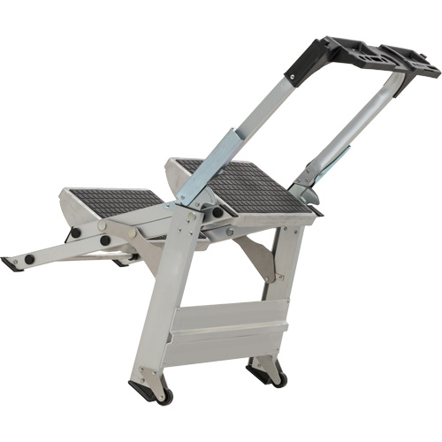 &eacute;chelle escabeau avec roues pivotantes, 2 marches, 23" x 21" x Hauteur 34,50" Par Equipment