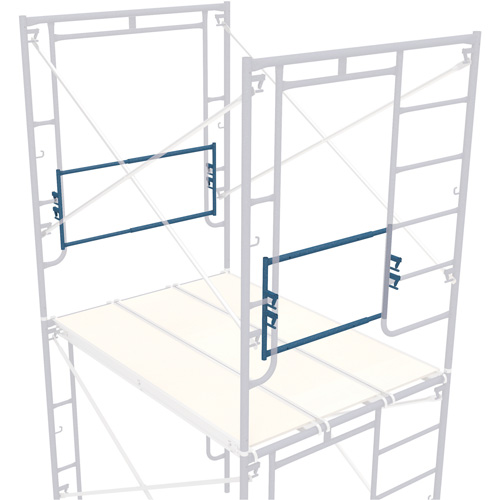 Garde-corps dextr&eacute;mit&eacute; extensible pour l'&eacute;chafaudage, Barre de retenue, 21" h Par Equipment