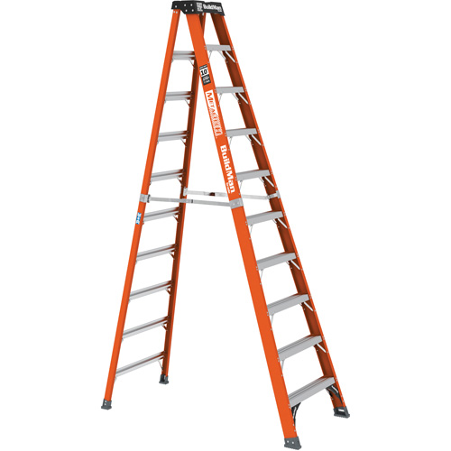 Escabeau, 10', Fibre de verre, Capacit&eacute; 375 lb, Type 1AA Par Equipment