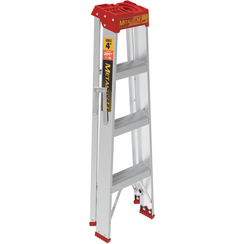 Step Ladder, 4', Aluminum, 200 lbs. Capacity, Type 3 Par Equipment