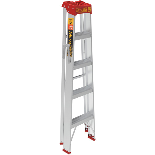 Step Ladder, 5', Aluminum, 200 lbs. Capacity, Type 3 Par Equipment