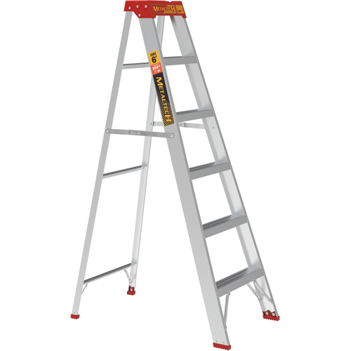 Step Ladder, 6', Aluminum, 200 lbs. Capacity, Type 3 Par Equipment