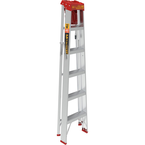 Step Ladder with Paint Tray, 6', Aluminum, 200 lbs. Capacity, Type 3 Par Equipment