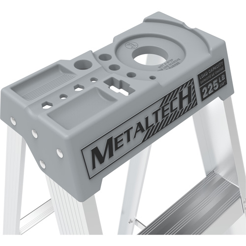 Step Ladder with Paint Tray, 8', Aluminum, 225 lbs. Capacity, Type 2 Par Equipment