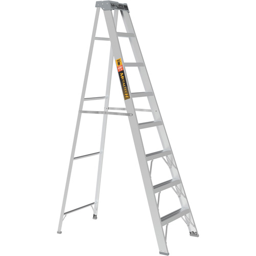 Step Ladder, 8', Aluminum, 225 lbs. Capacity, Type 2 Par Equipment