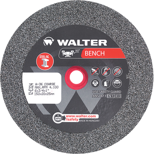 Bench Grinding Wheels, 6" x 3/4", 1" Arbor, 1 Par Equipment