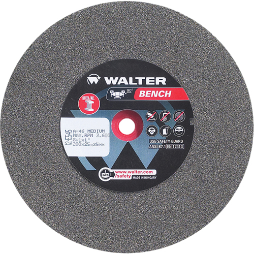 Bench Grinding Wheels, 8" x 1", 1" Arbor, 1 Par Equipment