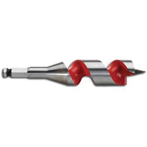 Longue m&egrave;che h&eacute;licoidale pour perceuse, Diam&egrave;tre de 1-1/4, Cannelure 3", Tige 7/16" hexagonal Par Equipment