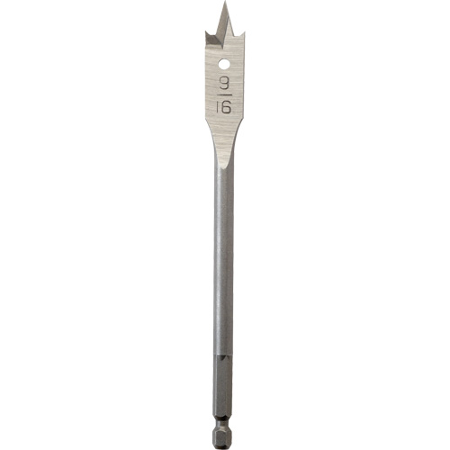M&egrave;che plate, Diam&egrave;tre de 9/16", Tige 1/4" hex, Longeur de 6" Par Equipment